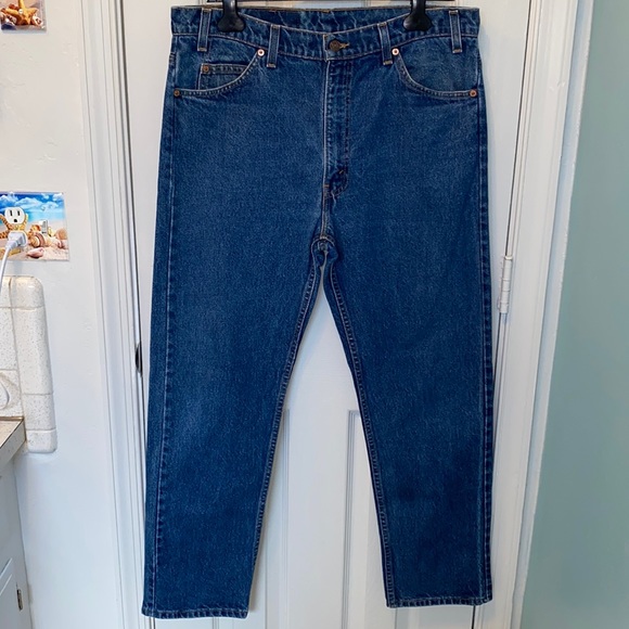 VINTAGE Levi’s 505 Dark Wash Orange Tab 1995 - Picture 3 of 16